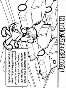 Road and Street Safety coloring page 10 - Free printable