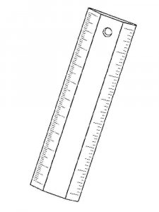 Ruler coloring page 7 - Free printable