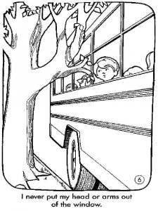 School Bus Safety coloring page 7 - Free printable