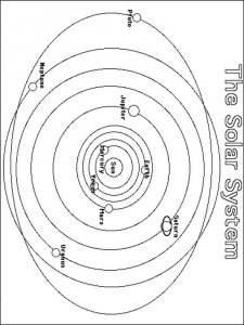 Solar System coloring page 12 - Free printable