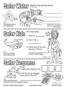 Swimming Safety coloring page 10 - Free printable