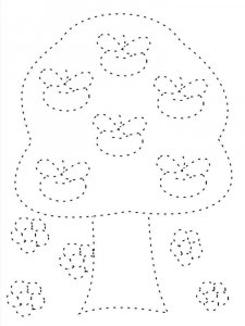 Tracing coloring page 1 - Free printable
