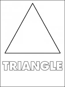 Triangle coloring page 10 - Free printable