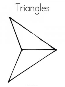 Triangle coloring page 12 - Free printable