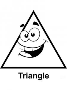 Triangle coloring page 13 - Free printable