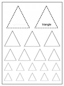 Triangle coloring page 7 - Free printable