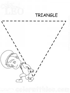 Triangle coloring page 8 - Free printable