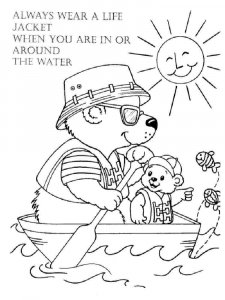 Water Safety coloring page 1 - Free printable