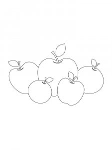 Apple coloring page 10 - Free printable