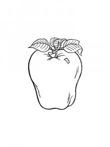 Apple coloring page 14 - Free printable