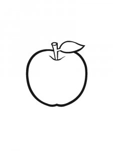 Apple coloring page 16 - Free printable