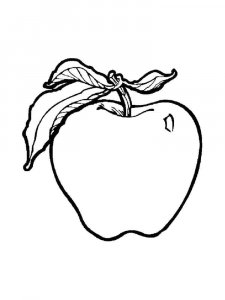 Apple coloring page 17 - Free printable