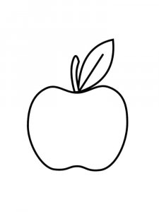 Apple coloring page 18 - Free printable