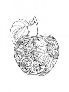 Apple coloring page 19 - Free printable