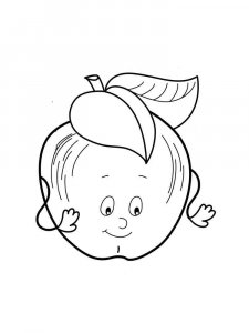 Apple coloring page 2 - Free printable