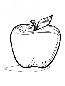 Apple coloring page 20 - Free printable