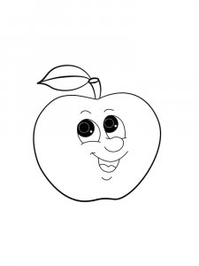 Apple coloring page 22 - Free printable