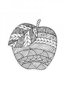 Apple coloring page 24 - Free printable