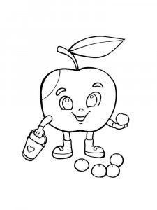 Apple coloring page 25 - Free printable