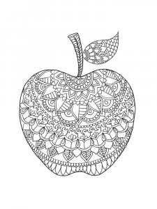 Apple coloring page 7 - Free printable
