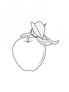 Apple coloring page 8 - Free printable