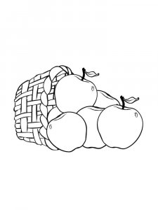 Apple coloring page 9 - Free printable