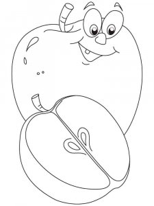 Apple coloring page 26 - Free printable