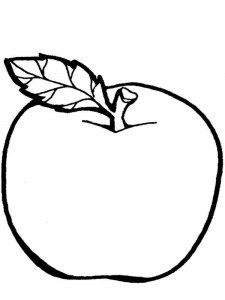 Apple coloring page 37 - Free printable