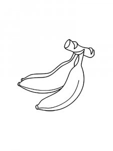 Banana coloring page 10 - Free printable