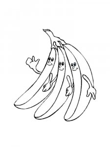 Banana coloring page 13 - Free printable