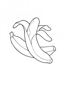 Banana coloring page 14 - Free printable