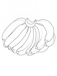 Banana coloring page 4 - Free printable