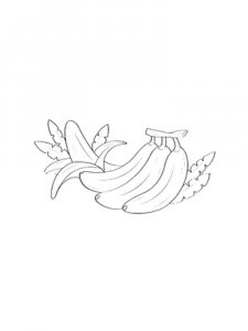 Banana coloring page 6 - Free printable