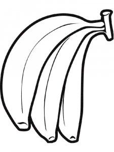 Banana coloring page 28 - Free printable