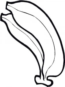 Banana coloring page 19 - Free printable