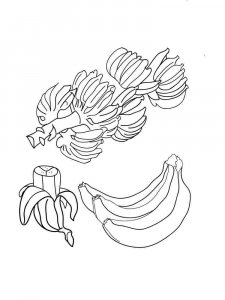 Banana coloring page 22 - Free printable