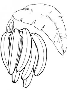 Banana coloring page 25 - Free printable