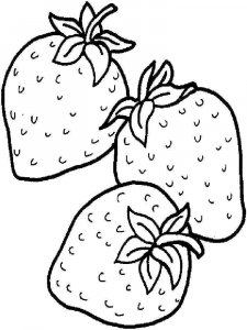 Strawberry coloring page 10 - Free printable