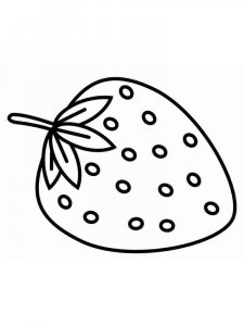 Strawberry coloring page 12 - Free printable