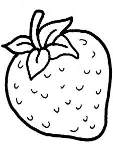 Strawberry coloring page 19 - Free printable