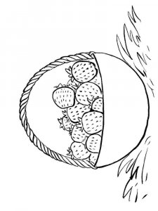 Strawberry coloring page 6 - Free printable