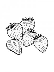 Strawberry coloring page 32 - Free printable