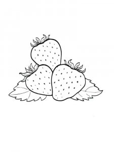 Strawberry coloring page 34 - Free printable