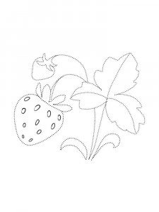 Strawberry coloring page 39 - Free printable