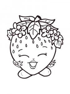 Strawberry coloring page 40 - Free printable