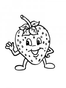 Strawberry coloring page 41 - Free printable