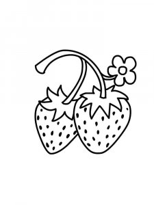 Strawberry coloring page 42 - Free printable