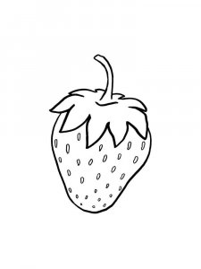 Strawberry coloring page 28 - Free printable