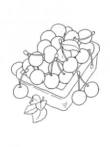 Cherry coloring page 10 - Free printable