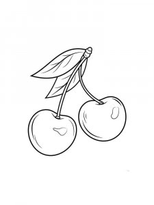Cherry coloring page 15 - Free printable